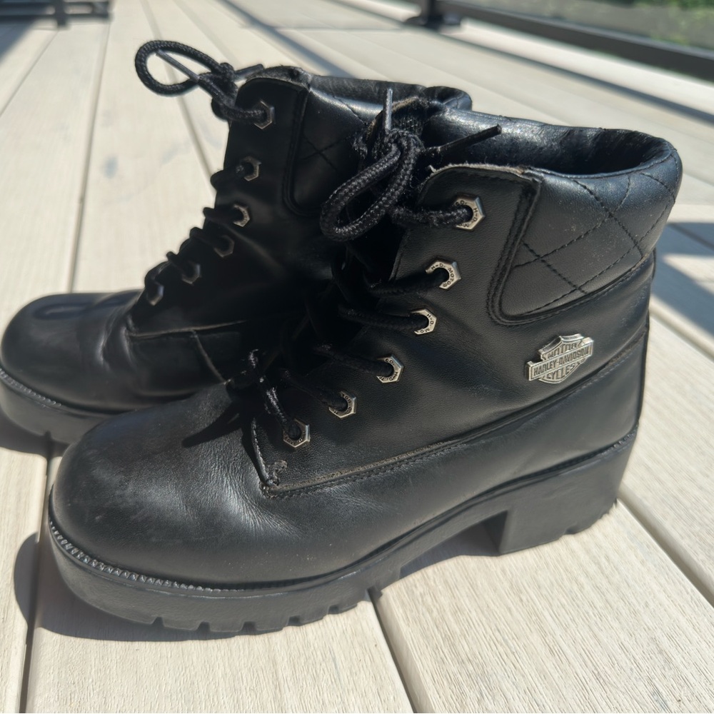 Harley-Davidson Women's Black Leather Boots